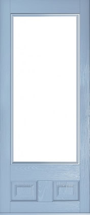 The Alnwick composite door in Duck Egg Blue.
