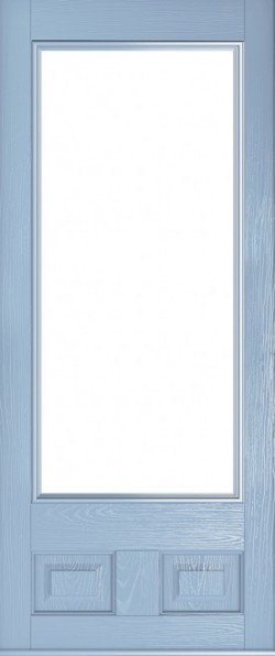 The Alnwick composite door in Duck Egg Blue.