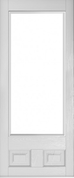 The Alnwick composite door in Foiled White.