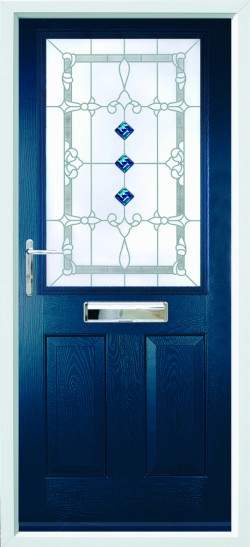 Beeston 1 composite door in Blue with CSB 3.1FG glass