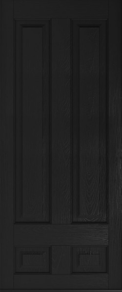 Solid Edinburgh composite door in Black.