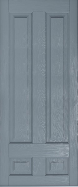 Solid Edinburgh composite door in French Grey.
