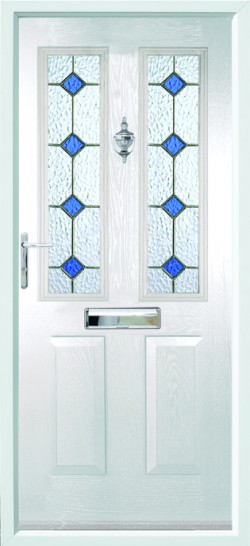 Ludlow 2 composite door in White with CTL 3.1 glass.