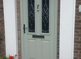 Ludlow Composite Door in Painswick with Elegance Glass, Salendine Nook