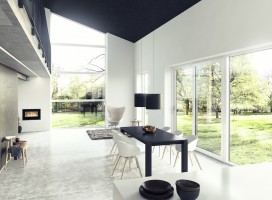 AURAPLUS from Rationel is made of timber with aluminium cladding.